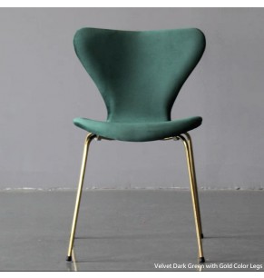 Arne Jacobsen Series 7 Style Upholstered Dining Chair - Stackable Chair 