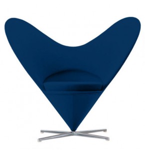 Verner Panton Style Heart Cone Chair