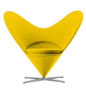 Verner Panton Style Heart Cone Chair