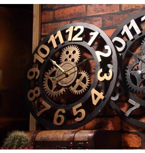 Vintage Style Retro Rustic Wall Clock