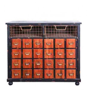Balam Solid Wood Chest of 24 Drawers