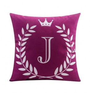 Letter J Decoration Cushion