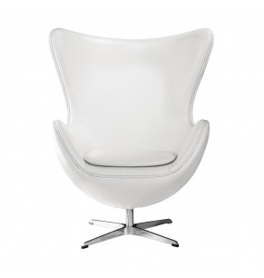 Arne Jacobsen Style Egg Chair - Leather