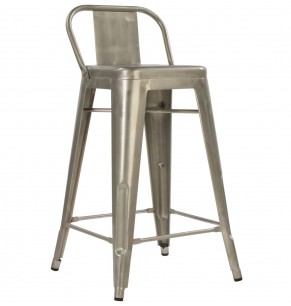 Xavier Pauchard Tolix Style Bar Stool - Mid-Back