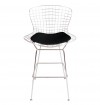 Bertoia Style Wire Bar Stool with Pad