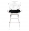 Bertoia Style Wire Bar Stool with Pad