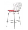 Bertoia Style Wire Bar Stool with Pad