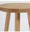 Chario Solid Oak Wood Kids Stool