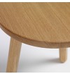 Chario Solid Oak Wood Kids Stool