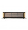 Chloe Contemporary Woven Cane TV Cabinet