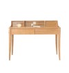 Daleni Solid Oak Wood Working Desk with Drawers
