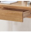 Daleni Solid Oak Wood Working Desk with Drawers