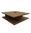 Dawson Solid Oak Wood Square Coffee Table