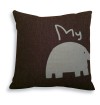 Elephant Decorative Cushion - Blue