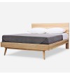 Esilee Solid Oak Wood Bed Frame with Bedide Table