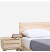 Esilee Solid Oak Wood Bed Frame with Bedide Table