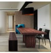 Gemini Solid Recycled Elm Wood Dining Table