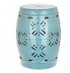 GRAND DRUM / STOOL - GEOMECTRIC FLOWER PATTERN