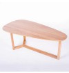 Hopper Solid Oak Wood Raindrop Coffee Table