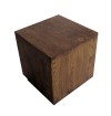 Liborius Cube Solid Oak Wood Multipurpose Stool