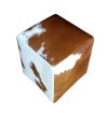 Natural Cowhide Square Ottoman