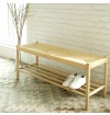 Otakar Solid Oak Wood Shoe Rack Bench