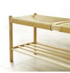 Otakar Solid Oak Wood Shoe Rack Bench