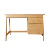 Placido Solid Oak Wood Desk with 4 Drawers 