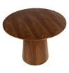 TanGarbarino Style Drum Walnut Round Table
