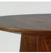 TanGarbarino Style Drum Walnut Round Table