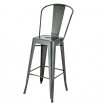 Xavier Pauchard Style Tolix Bar Stool - High-Back