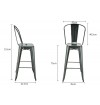 Xavier Pauchard Style Tolix Bar Stool - High-Back