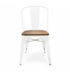 Xavier Pauchard Tolix Style Chair with Elm Seat 