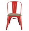 Xavier Pauchard Tolix Style Chair with Elm Seat 