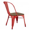 Xavier Pauchard Tolix Style Chair with Elm Seat 