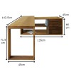 Torque Solid Oak Wood Working Desk