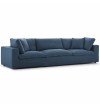 Valeria Fabric Feather Down Sofa - 3 seater