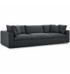 Valeria Fabric Feather Down Sofa - 3 seater