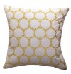 Yellow Geometric Flower Pattern Cushion