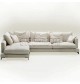 Carlo Leather Feather Down Sofa - L Shape