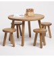 Chara Solid Oak Wood Kids Table