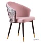 Dahlia Style Velvet Upholstered Dining Chair