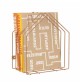 House Shaped Copper Plated Magazine Rack