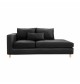 Evelyn Leather Chaise Lounge Sofa/ Daybed 