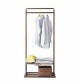 Rhys Solid Wood Hanging Clothes Rack - Walnut Finish
