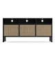 Harper Rattan Compact Entertainment Unit TV Cabinet / Media Console