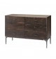 Nicolás Rustic Style Industrial 6 Drawers Sideboard