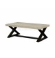 Farrell Solid Wood Industrial Style Table