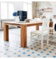 Jacob Chunky Solid Oak Wood Dining Table Set - 160cm