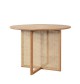 Rhonda Style Solid Oak Wood Dining Table